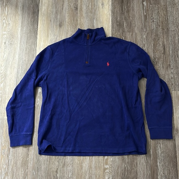 Polo Ralph Lauren Blue Quarter-Zip Pullover - Picture 1 of 1